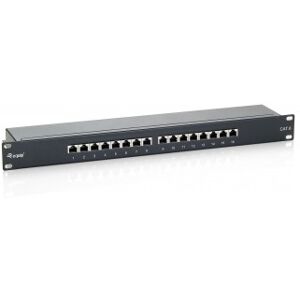 Equip PATCH PANEL 16 PUERTOS CATEGORIA 6 APANTALLADO COLOR NEGRO