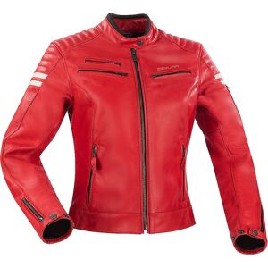 Segura Funky Chaqueta de cuero de motocicleta para damas - Rojo (42)