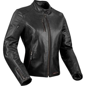 Segura Laxey Chaqueta de cuero de motocicleta para damas - Negro (42)