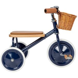 Banwood Tricycle vintage en métal bleu marine Bleu 40x50x60cm