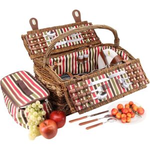 Les jardins de la comtesse Panier pique-nique Montmartre 4 personnes en osier naturel