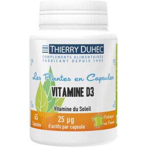 Thierry Duhec Vitamine D3 25 µg/1000 UI : Conditionnement - 45 capsules