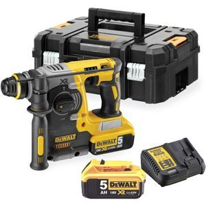 Perforateur SDS Plus 18V XR + 2 batteries 5Ah + chargeur + coffret T-Stak DEWALT DCH273P2