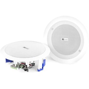 Power Dynamics CSBT60 Ensemble de haut-parleurs de plafond amplifiés avec BT - Haut-parleurs d'installation