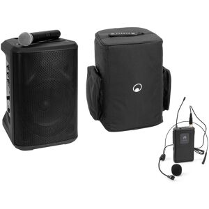 OMNITRONIC Set PORTY-8A Drahtlos-PA-System + Bodypack transmitter incl headset + Soft bag - Haut-parleur actif sans fil