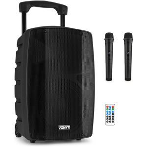 Vonyx VSP200 Système de sonorisation portable 10 pouces - Haut-parleur actif sans fil