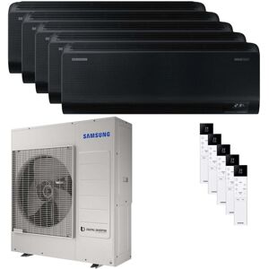 Climatiseur Samsung Windfree Black penta split 7000+7000+7000+7000+9000 BTU onduleur A++ wifi unité extérieure 10 kW