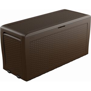 KETER SAMOA RATTAN 270L Coffre de rangement 117 x 45 x 57 cm, marron 17209570