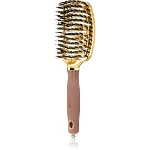 Olivia Garden NanoThermic Ceramic + Ion Flex Collection brosse à cheveux aux fibres de nylon et poils de sanglier 1 pcs