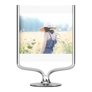 Cadre photo rotatif en aluminium Wishbone chrome Umbra