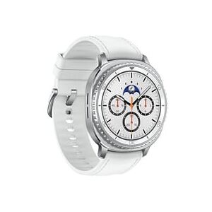 Samsung Galaxy Watch 8 Classic 3,3 cm (1.3") AMOLED 46 mm Numérique 438 x 438 pixels Écran tactile 4G Argent Wifi GPS (satellite), Smartwatch