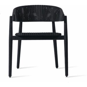 Chaise d'extérieur teck massif noir Mona - Vincent Sheppard