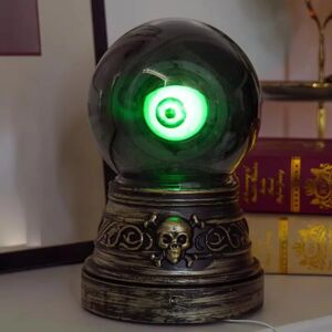 Aucun Boule de Clip avec Mauvais Œil Vert Clignotant LED, Décor Gothique, à Piles, avec Lumières, Son,