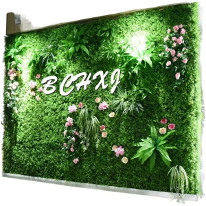 Aucun Décoration de plante mur de plante mur de plante verte décoration murale plate fleur décoration verte