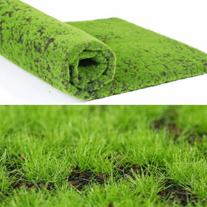 Aucun Tapis de plantes enge artificielles, 50x50cm, fausses plantes synthétiques vertes, décor de paysage