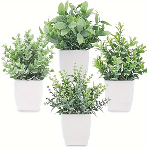 Aucun Bonsaï de Simulation, plantes vertes artificielles en pot, fausse plante pour ferme, chambre à