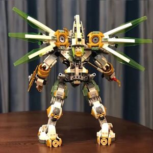 Aucun Blocs de construction Titan Mech à ailes vertes, 942 pièces, cadeau de noël et d'anniversaire