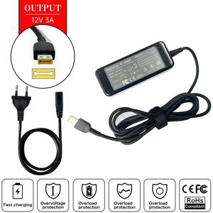 AJEYO Chargeur adaptateur secteur pour Lenovo, ThinkPad Tablet 10, Helix 1,Helix 2,11, ADLX36NCT2B,