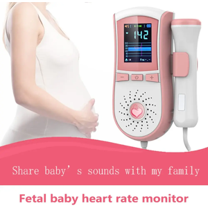FENGCARE Doppler fœtal bébé moniteur de battement de coeur Portable ultrasons Doppler bébé moniteur de
