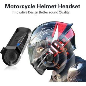 Aucun Casque de moto Bluetooth 5.3, étanche, sans fil, mains libres, appel téléphonique, écouteur, lecteur de musique pour casque de moto