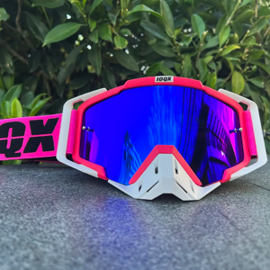 IOQX-Lunettes de motocross rouges, lunettes de casque de moto MX RL, lunettes de course