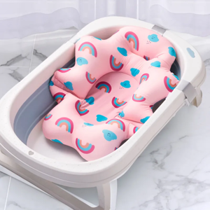 Aucun Tapis de soutien de siège de bain pour bébé, pliable, coussin de baignoire pour bébé, oreiller de