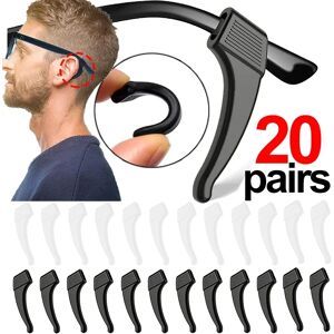 NONE Crochet d'oreille en Silicone antidérapant pour lunettes, 2/40 pièces, fixation de support de manchon d'oreille, accessoires de lunettes de soleil, poignée Anti-chute, support pour lunettes