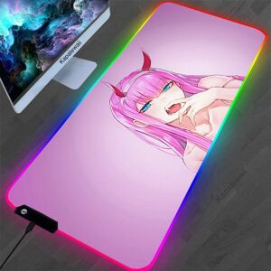 Kapalewaii Tapis de souris ontariTwo RGB, noir néon, accessoires pour gamer, éclairage LED, grand format, pour