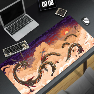 MINISO Tapis de souris dessin animé japonais Sky Clouds, accessoires de jeu pour ordinateur portable, grand