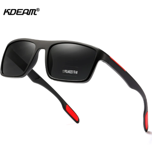 KDEAM lunettes de soleil rectangulaires ultra légères TR90 hommes polarisées en gros