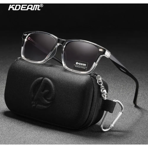 KDEAM – lunettes de soleil polarisées carrées assorties pour hommes et femmes, monture en matériau