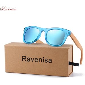 Ravenisa RAVENCrawWooden-Lunettes de soleil polarisées en bois pour enfants, lunettes de soleil pour garçons