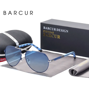 BARCUR Design lunettes de soleil polarisées pour hommes femmes dégradé lentille lunettes de soleil