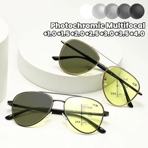 YIHESH Lunettes de presbytie multifocales, lunettes anti-lumière bleue, vision nocturne, lunettes de