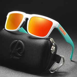 Nouveau KDEAM marque brève conception hommes carré lunettes de soleil polarisées de haute qualité