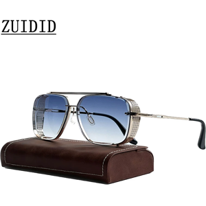 ZUIDID Lunettes De soleil Punk pour hommes lunettes De soleil Steampunk surdimensionnées femmes lunettes De