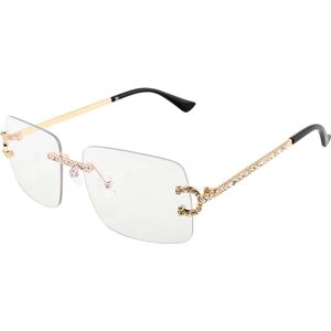 Kenbo-Lunettes de soleil rectangulaires sans monture pour hommes et femmes, lunettes de soleil