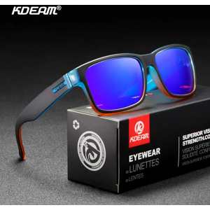 KDEAM Revamp de Sport hommes lunettes de soleil polarisées couleurs choquantes lunettes de soleil