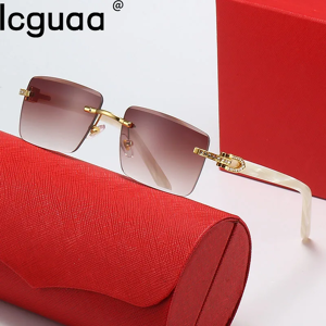 ICGUAA Lunettes de soleil carrées à monture en acétate de diamant pour hommes, lunettes de soleil