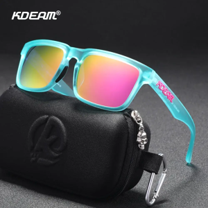 KDEAM hommes lunettes de soleil polarisées carré décontracté extérieur lunettes de soleil femmes