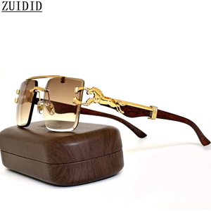 ZUIDID Nouveau dans les lunettes De soleil pour hommes lunettes De soleil sans monture en bois femmes