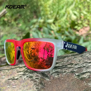 KDEAM-Lunettes de soleil unisexes polarisées, taille moyenne, escalade en plein air, pêche