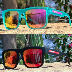 KDEAM-Lunettes de soleil polarisées pour hommes et femmes, lunettes de sport carrées, nuances de