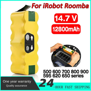 avtark Batterie d'aspirateur pour iRobot Roomba, 14.4V, 12800mAh, 500, 600, 700, 800, 900, 595, 620, 650,