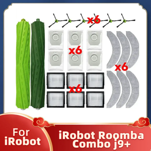 OSSIEAO Compatible avec l'aspirateur robot iRobot Roomba Combo J9+ j7+ Pièces de Rechange Brosse Latérale