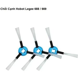 VIBRATITE Pièces de rechange pour aspirateur Robot Hobot Legee série 669/668/7, 3 brosses latérales,