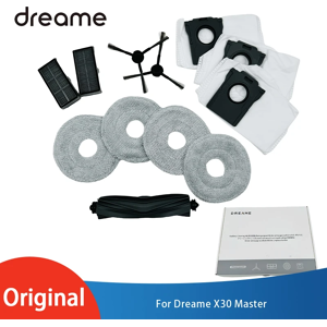 Dreame-Kit de Pièces de Rechange pour Aspirateur Robot X30 Master, Brosse Principale/Latérale en