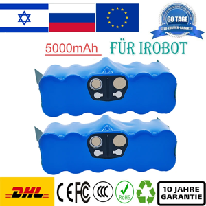 bonacell Batterie Li-ion 14.4V 5000Ah pour aspirateur iRobot Roomba série 500 600 700 800 510 530 550 560 650
