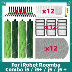 OSSIEAO Compatible avec l'aspirateur robot iRobot Roomba Combo i5 / i5+ / j5 / j5+ Brosse principale et
