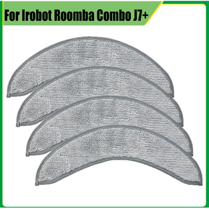 Aucun Tampons de vadrouille en tissu, accessoires pour aspirateur Robot Irobot Roomba Combo J7 J7 +,